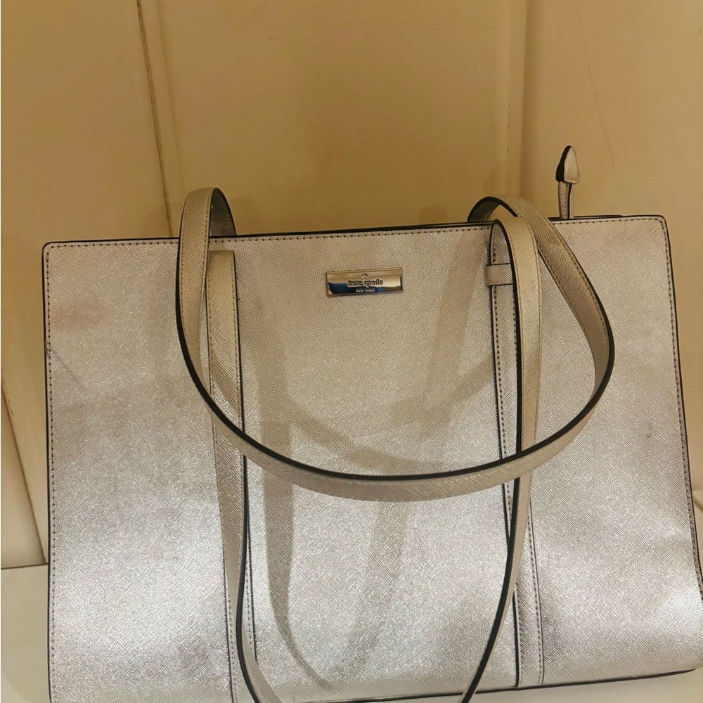 Kate Spade Silver Tote Bag